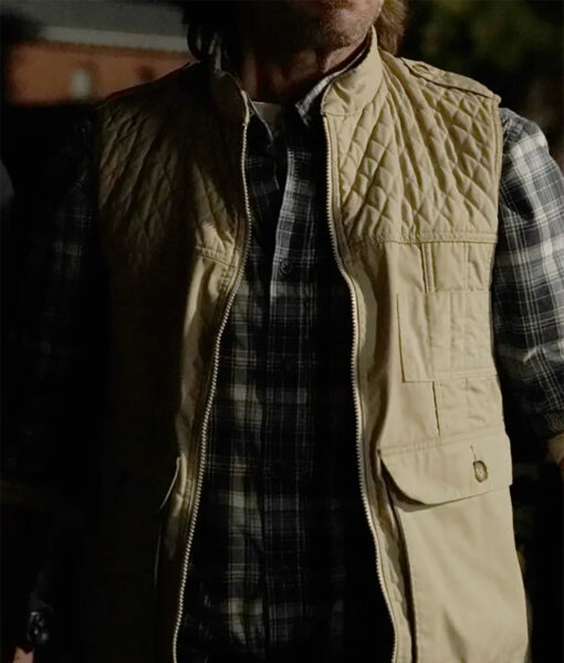 Will Forte MacGruber White Quilted Vest-4