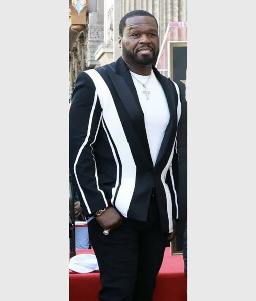 50 Cent Hollywood Walk of Fame Black Blazer-4