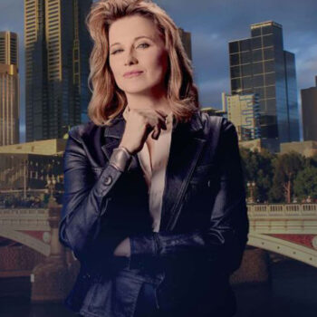 Alexa Crowe My Life Is Murder (Lucy Lawless) Black Leather Jacket