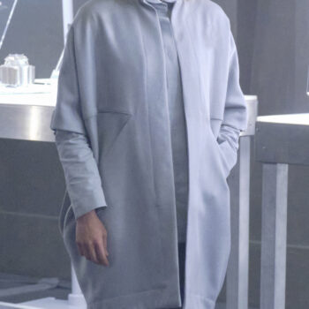 Alison Pill Star Trek Picard (Dr. Agnes Jurati) Gray Coat-3