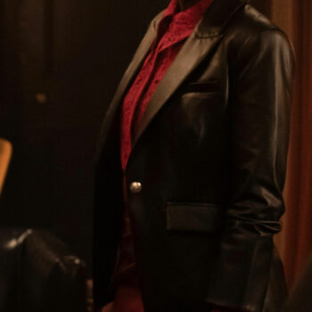 Amanda Brugel Parish (Sister Anne) Black Leather Jacket