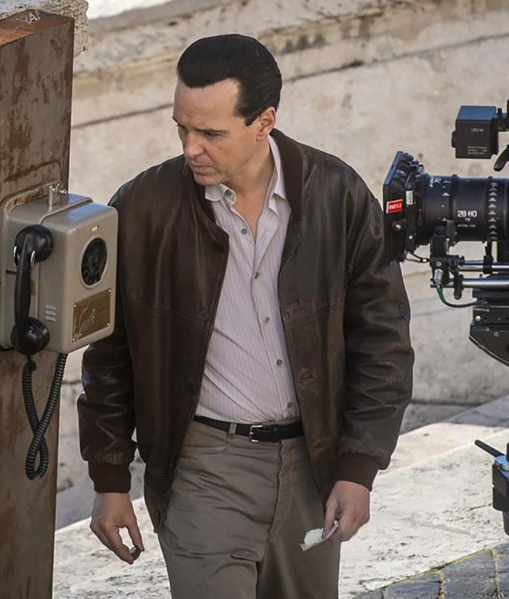 Andrew Scott Ripley Brown Leather Jacket (1)