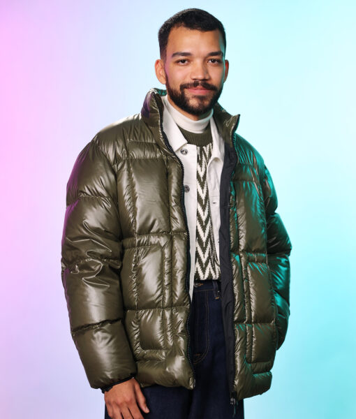 The American Society of Magical Negroes (Justice Smith) Green Puffer Jacket