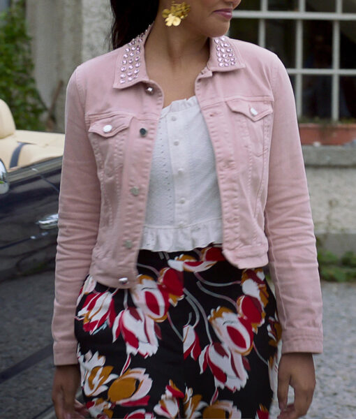 Ayesha Curry Irish Wish (Heather) Pink Cropped Jacket