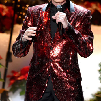 Barry Manilow's A Very Barry Christmas Red Sequin Blazer-3