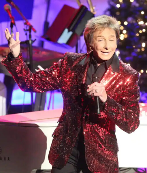 Barry Manilow's A Very Barry Christmas Red Sequin Blazer-2