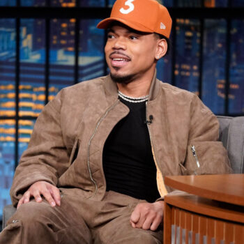 Chance The Rapper Late Night With Seth Meyers Brown Jacket