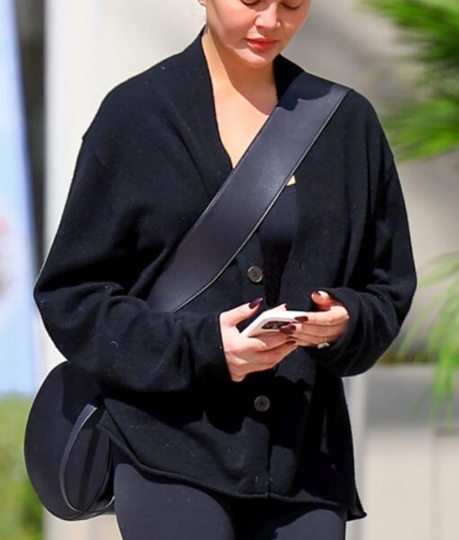 Beverly Hills Chrissy Teigen Wool Black Jacket-2