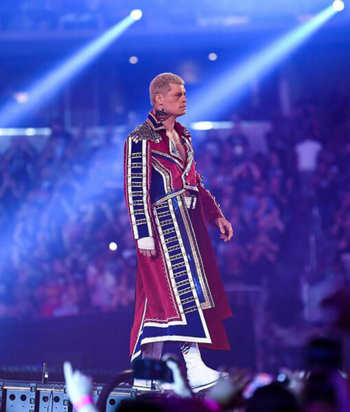 WWE WrestleMania Cody Rhodes Military Coat-4