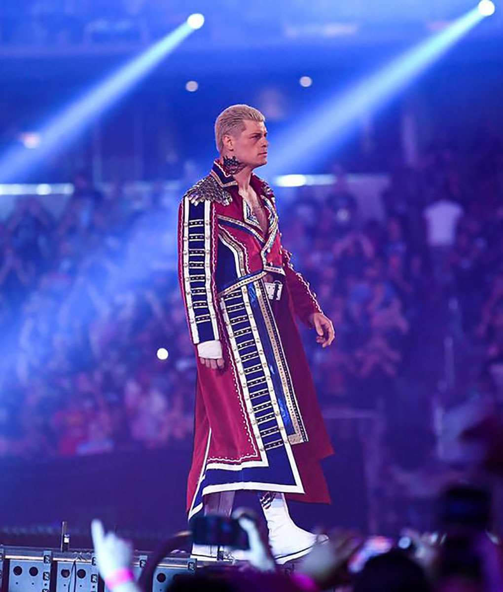 Cody Rhodes Red Military Coat (3)