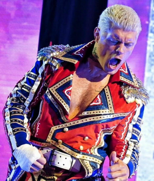 WWE WrestleMania Cody Rhodes Military Coat-1