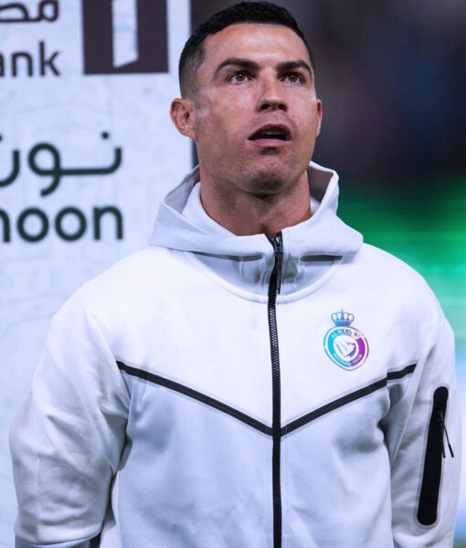 Cristiano Ronaldo Al Nassr White Tracksuit-6