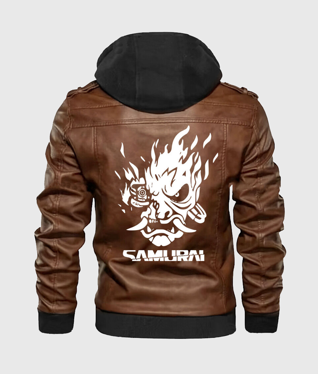 Cyberpunk 2077 Brown Leather Jacket (1)
