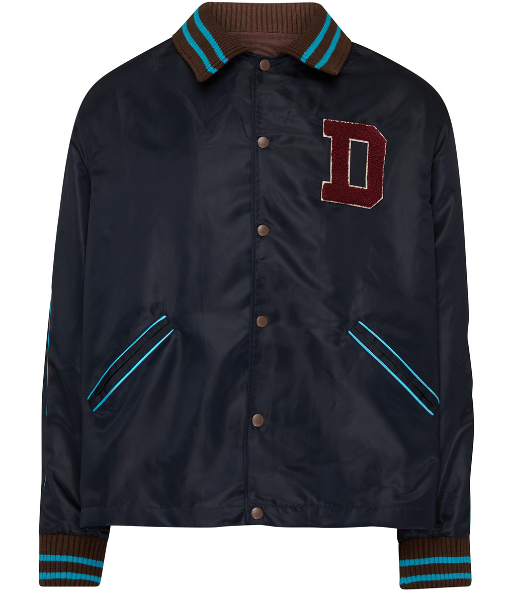 D Patch Navy Blue Teddy Jacket (2)