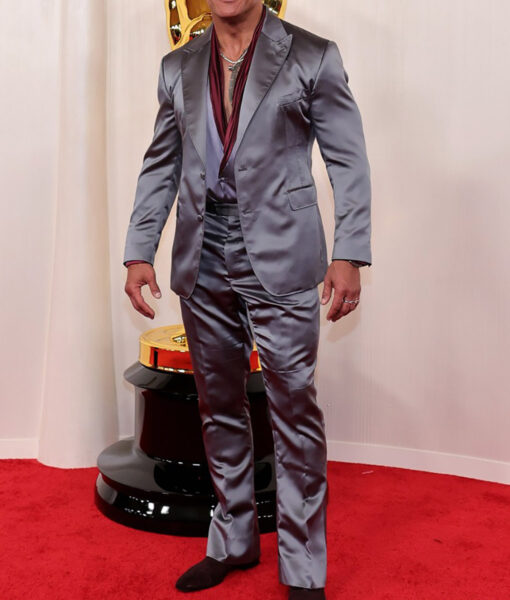 Dwayne Johnson (The Rock) Oscar Gray Suit-2