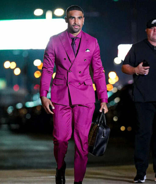 Eagles First Loss Jalen Hurts Pink Suit-1
