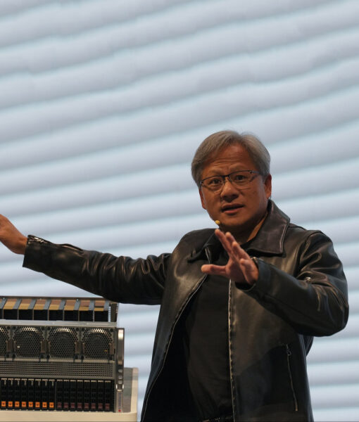 Nvidia CEO Jensen Huang Black Leather Jacket-4