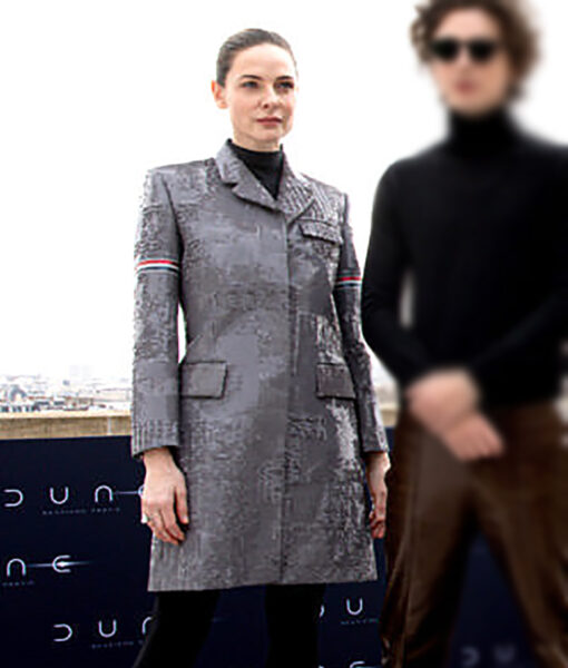 Jessica Dune: Part Two (Rebecca Ferguson) Sequin Gray Coat-1