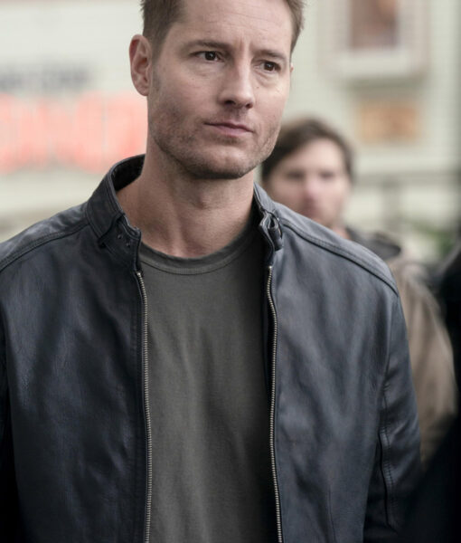 Justin Hartley Tracker (Colter Shaw) Black Leather Jacket-2