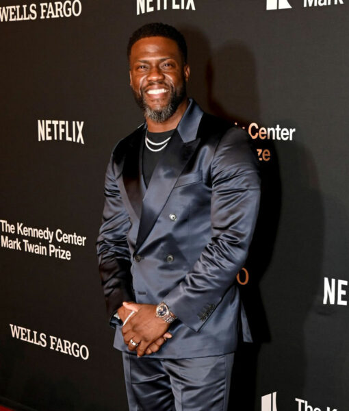 Kevin Hart The 2024 Mark Twain Prize Navy Blue Suit-4