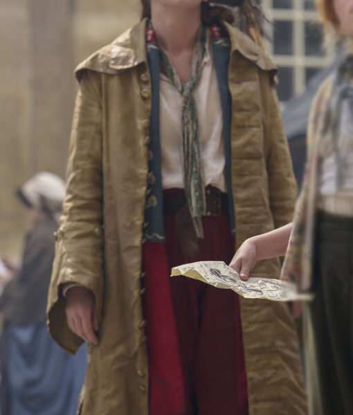 Louisa Harland Renegade Nell (Nell Jackson) Golden Leather Coat