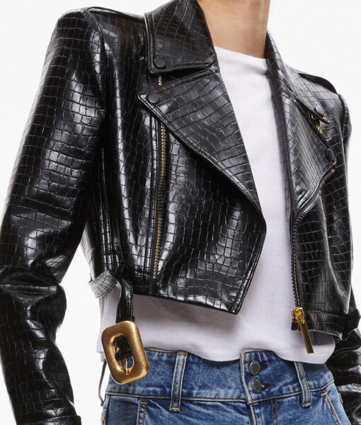 Max Mitchell Wild Cards (Vanessa Morgan) Black Leather Jacket