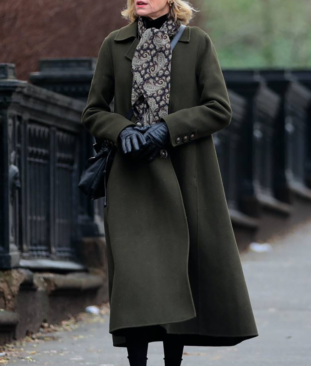 Naomi Watts Wool Green Coat (1)