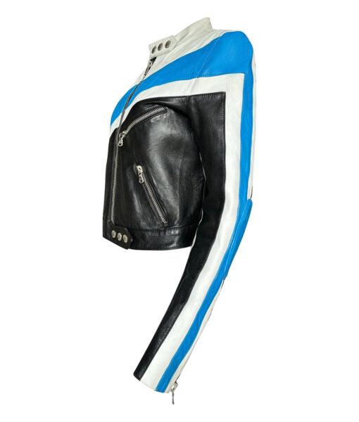 Nicola Peltz Biker Leather Jacket-1