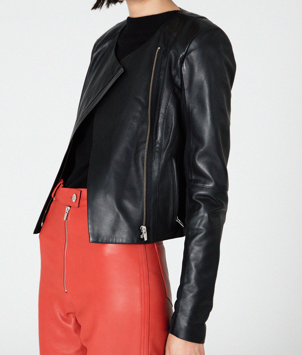Pamela Adlon Better Things Black Leather Jacket (4)