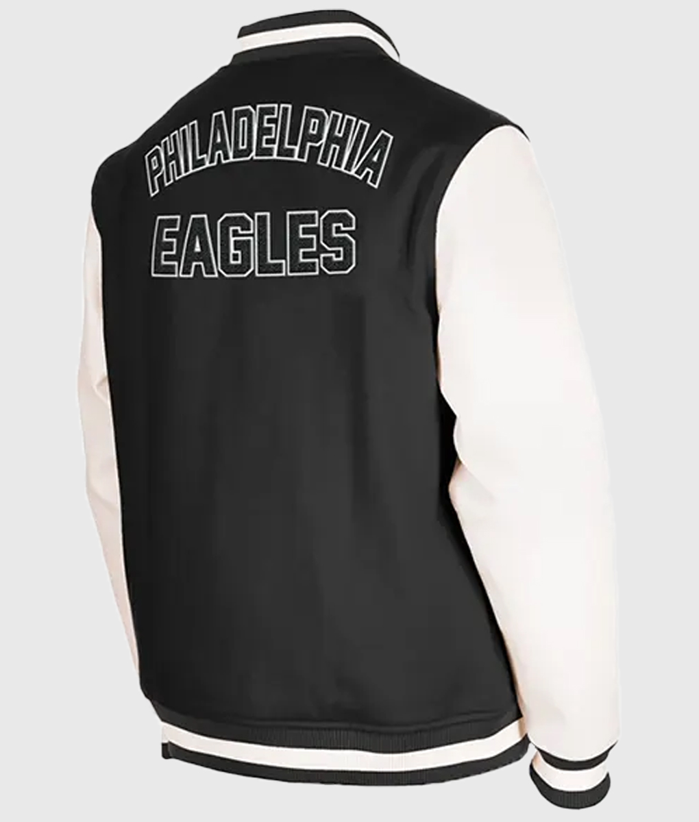 Philadelphia Eagles Black Varsity Jacket (2)