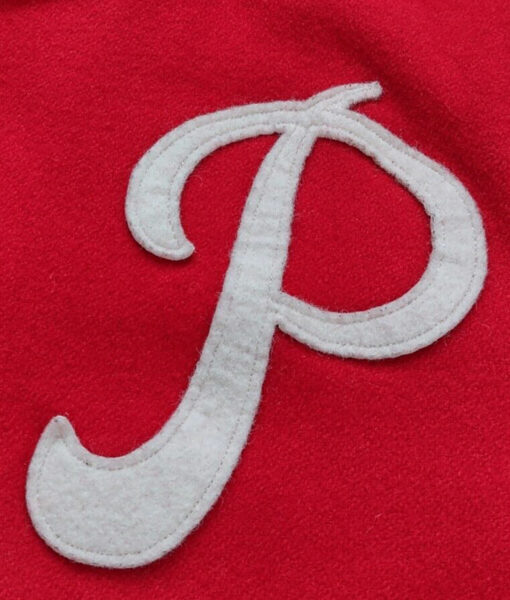 90’s Philadelphia Phillies Red Varsity Jacket-2