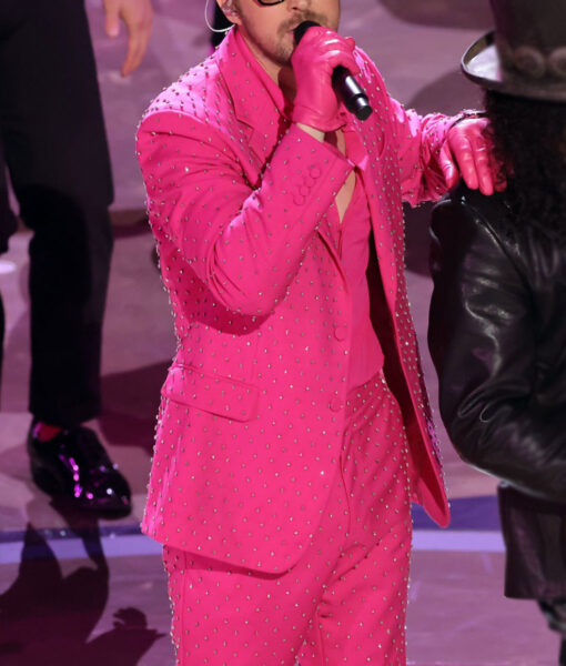 Ryan Gosling (I’m Just Ken) Oscars Bedazzled Pink Suit-2