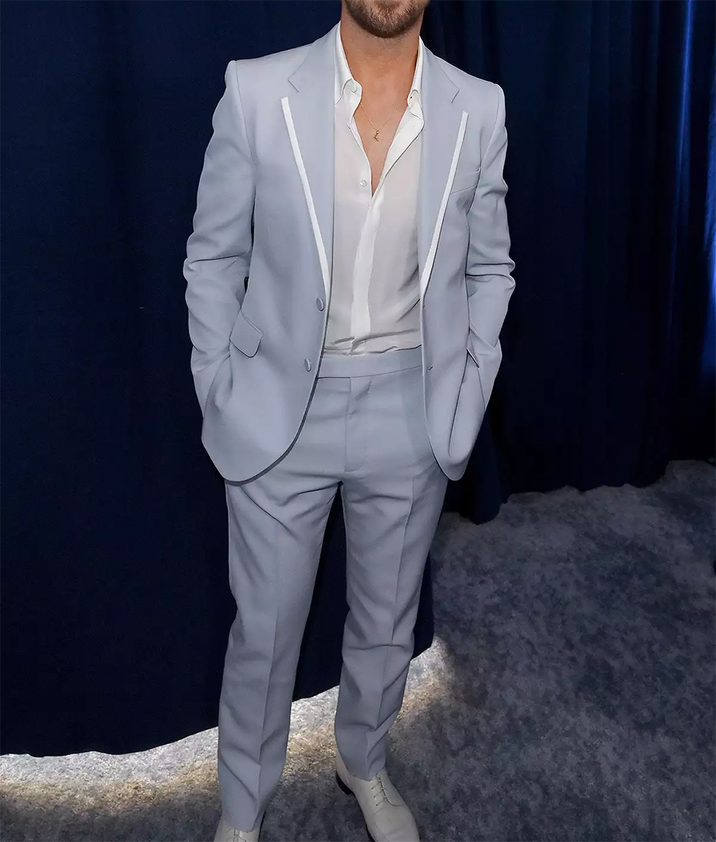 Ryan Gosling SAG Awards Light Blue Suit (2)