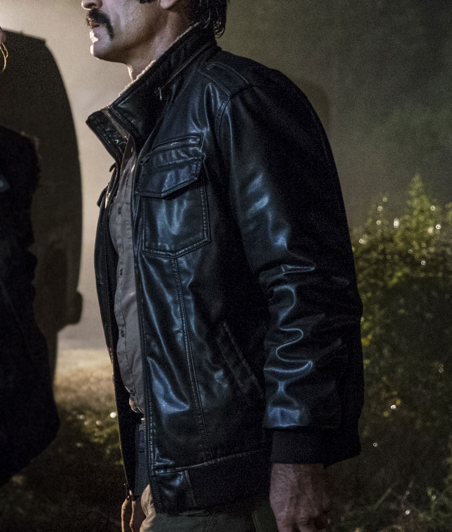 Steven Ogg The Walking Dead Black Leather Jacket (3)
