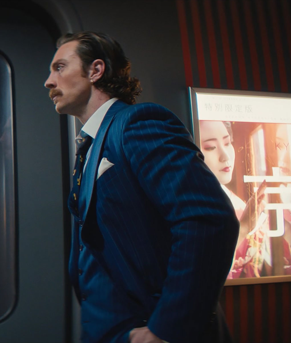 Tangerine Bullet Train (Aaron TaylorJohnson) Blue Suit