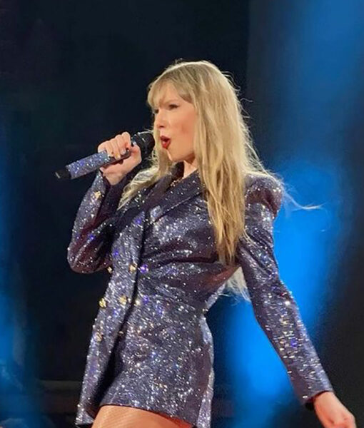 Taylor Swift The Ereas Tour Blue Sequin Blazer-2