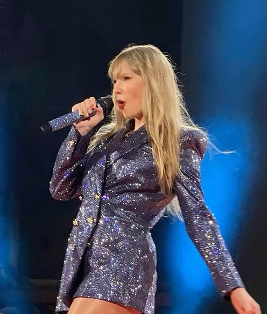 Taylor Swift Blue Sequin Blazer (1)