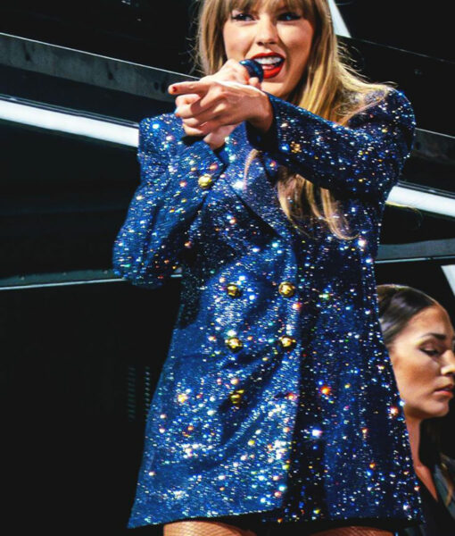 Taylor Swift The Ereas Tour Blue Sequin Blazer-3