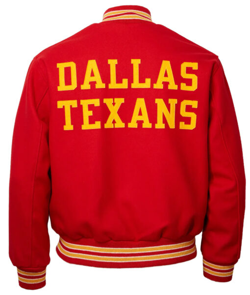 Travis Kelce Dallas Texans Red Bomber Jacket-2