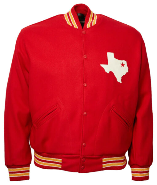 Travis Kelce Dallas Texans Red Bomber Jacket-3