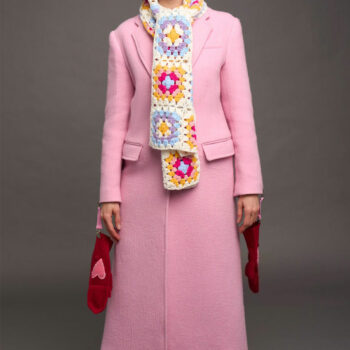 Elsbeth Tascioni Long Pink Coat-1