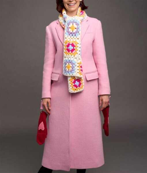 Elsbeth Tascioni Long Pink Coat-1