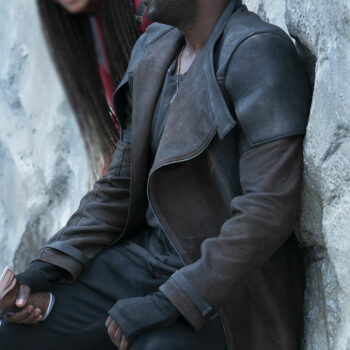 David Ajala Star Trek: Discovery Jinaal (Cleveland Booker) Brown Leather Coat