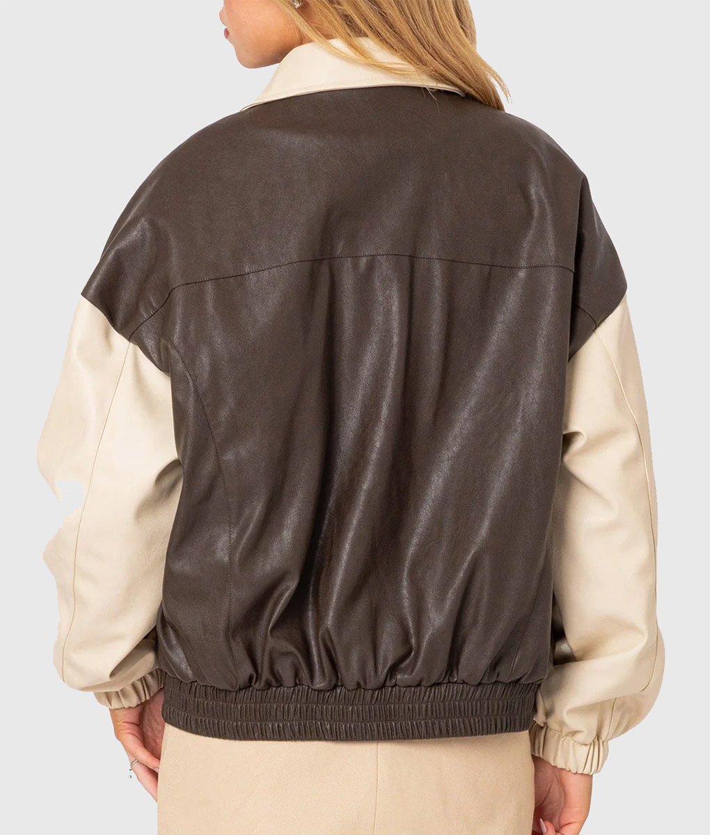 Emily Ratajkowski Shirt Style Bomber Jacket (2)