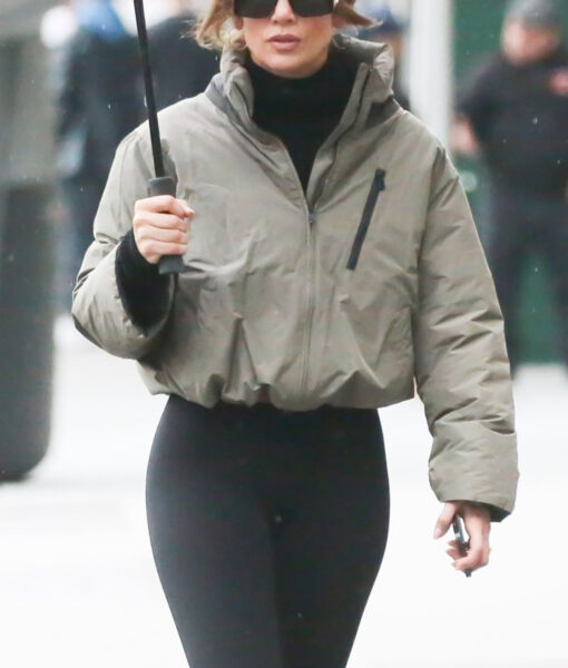 Jennifer Lopez Cropped Puffer Jacket-4