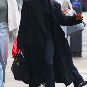 Jennifer Lopez Long Wool Black Coat-2