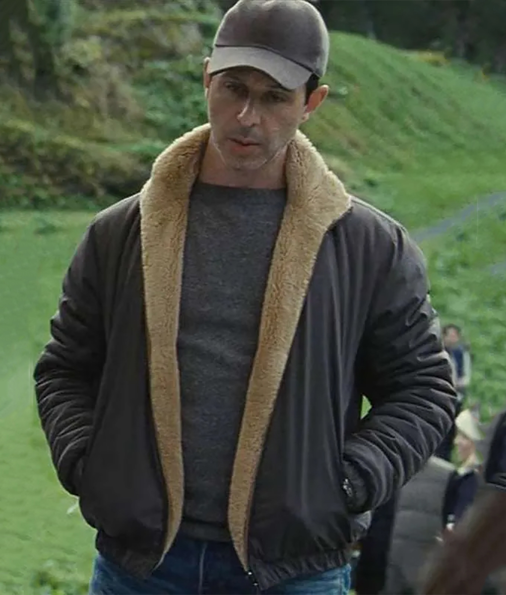 Kendall Roy Succession (Jeremy Strong ) Shearling Jacket-1