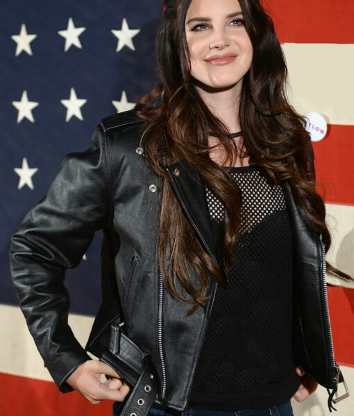 Lana Del Rey Nylon Magazine Black Leather Jacket
