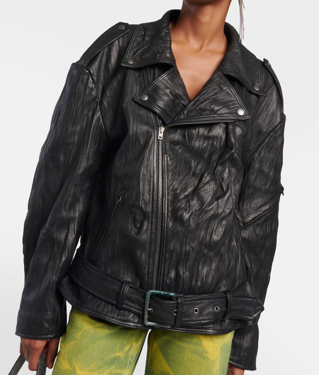 Megan Fox Coachella Black Leather Jacket (2)