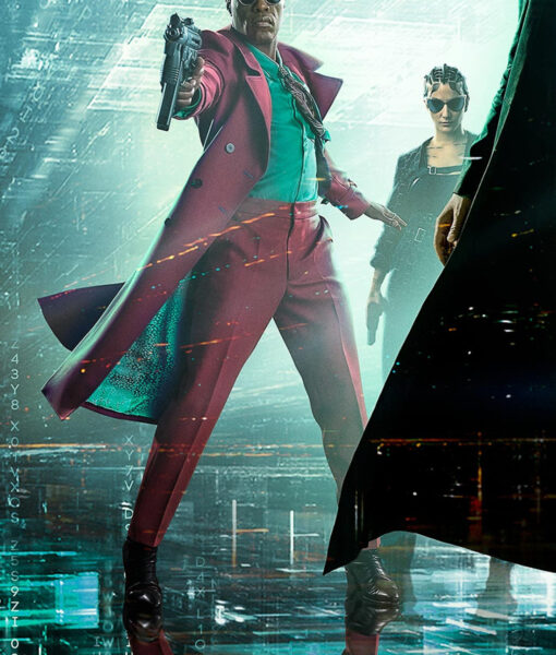 Morpheus The Matrix Resurrections Pink Coat-2